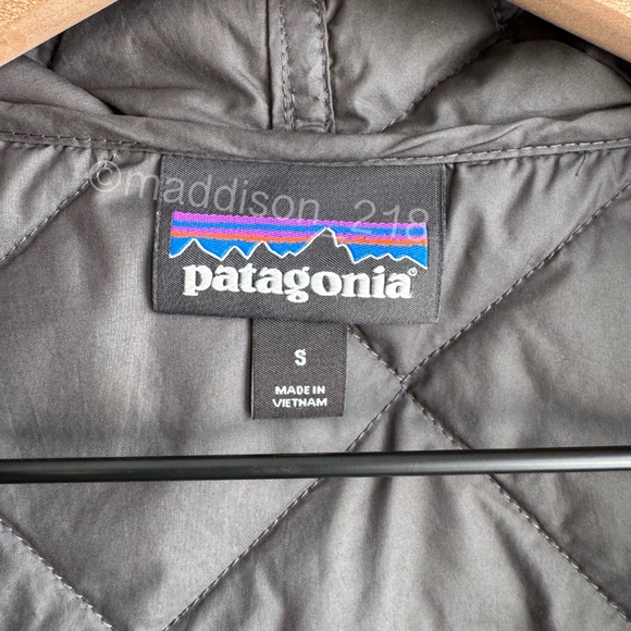 Patagonia Diamond Quilted Bomber Hoody Small Men’s Black Puffer Jacket S - Picture 3 of 11